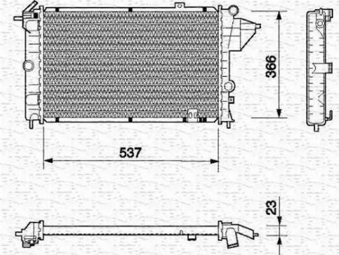 Magneti Marelli 350213682000 - Radiators, Motora dzesēšanas sistēma ps1.lv