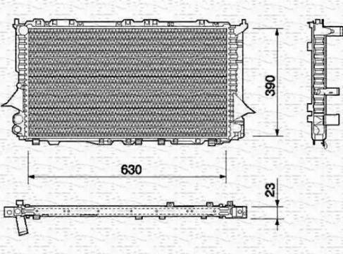 Magneti Marelli 350213687000 - Radiators, Motora dzesēšanas sistēma ps1.lv