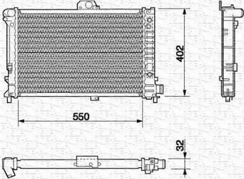 Magneti Marelli 350213634000 - Radiators, Motora dzesēšanas sistēma ps1.lv