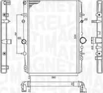 Magneti Marelli 350213199400 - Radiators, Motora dzesēšanas sistēma ps1.lv