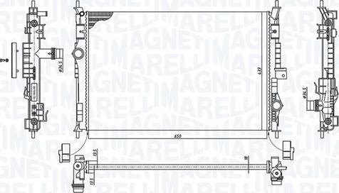 Magneti Marelli 350213199600 - Radiators, Motora dzesēšanas sistēma ps1.lv