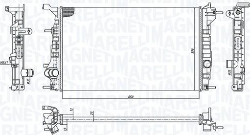 Magneti Marelli 350213199200 - Radiators, Motora dzesēšanas sistēma ps1.lv