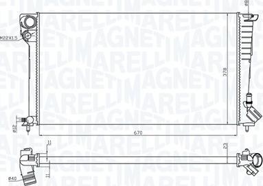Magneti Marelli 350213199700 - Radiators, Motora dzesēšanas sistēma ps1.lv