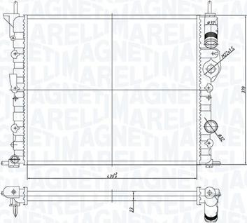 Magneti Marelli 350213194700 - Radiators, Motora dzesēšanas sistēma ps1.lv