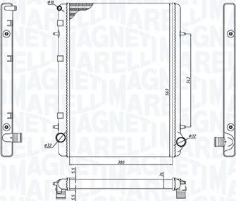 Magneti Marelli 350213195900 - Radiators, Motora dzesēšanas sistēma ps1.lv