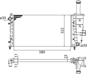 Magneti Marelli 350213195003 - Radiators, Motora dzesēšanas sistēma ps1.lv