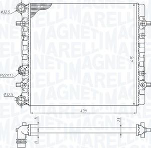 Magneti Marelli 350213190900 - Radiators, Motora dzesēšanas sistēma ps1.lv