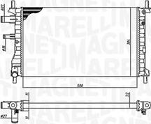 Magneti Marelli 350213190500 - Radiators, Motora dzesēšanas sistēma ps1.lv