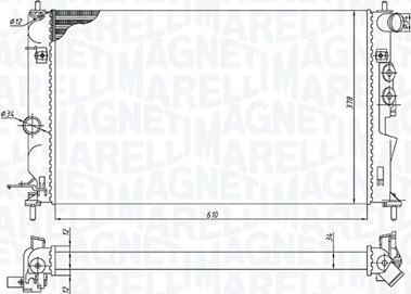 Magneti Marelli 350213190600 - Radiators, Motora dzesēšanas sistēma ps1.lv