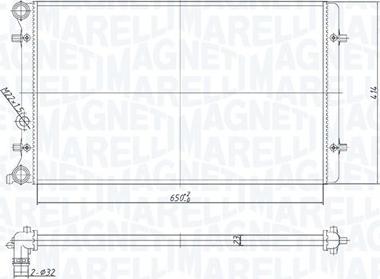 Magneti Marelli 350213190800 - Radiators, Motora dzesēšanas sistēma ps1.lv