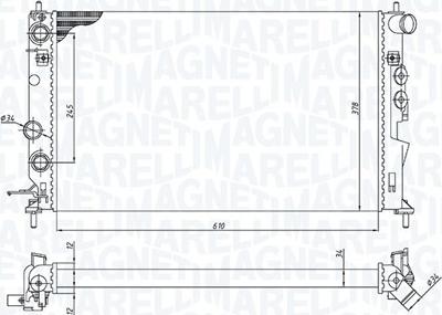 Magneti Marelli 350213190300 - Radiators, Motora dzesēšanas sistēma ps1.lv