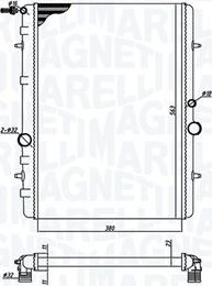 Magneti Marelli 350213191800 - Radiators, Motora dzesēšanas sistēma ps1.lv