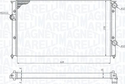 Magneti Marelli 350213191200 - Radiators, Motora dzesēšanas sistēma ps1.lv