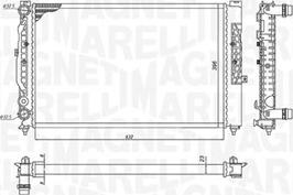 Magneti Marelli 350213191700 - Radiators, Motora dzesēšanas sistēma ps1.lv