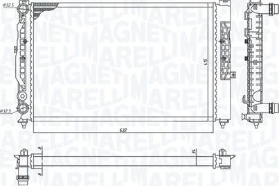 Magneti Marelli 350213191700 - Radiators, Motora dzesēšanas sistēma ps1.lv