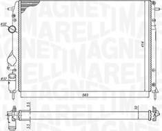 Magneti Marelli 350213198500 - Radiators, Motora dzesēšanas sistēma ps1.lv