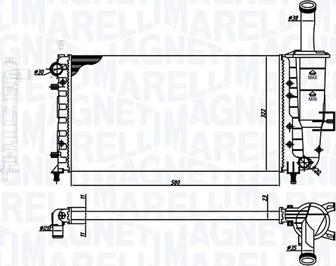 Magneti Marelli 350213193900 - Radiators, Motora dzesēšanas sistēma ps1.lv