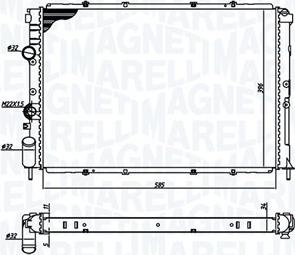 Magneti Marelli 350213193600 - Radiators, Motora dzesēšanas sistēma ps1.lv