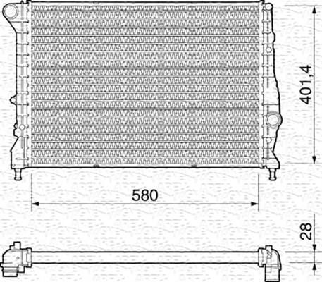 Magneti Marelli 350213193000 - Radiators, Motora dzesēšanas sistēma ps1.lv