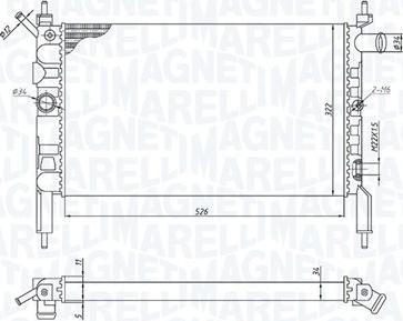 Magneti Marelli 350213193800 - Radiators, Motora dzesēšanas sistēma ps1.lv