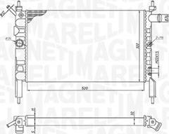 Magneti Marelli 350213193800 - Radiators, Motora dzesēšanas sistēma ps1.lv