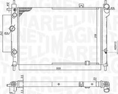 Magneti Marelli 350213193200 - Radiators, Motora dzesēšanas sistēma ps1.lv