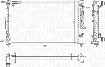 Magneti Marelli 350213193700 - Radiators, Motora dzesēšanas sistēma ps1.lv