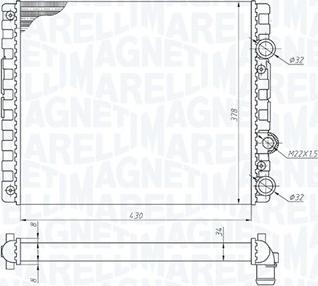 Magneti Marelli 350213192900 - Radiators, Motora dzesēšanas sistēma ps1.lv