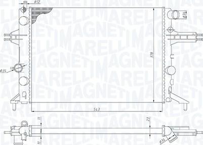 Magneti Marelli 350213192400 - Radiators, Motora dzesēšanas sistēma ps1.lv