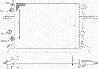 Magneti Marelli 350213192800 - Radiators, Motora dzesēšanas sistēma ps1.lv