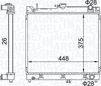 Magneti Marelli 350213192700 - Radiators, Motora dzesēšanas sistēma ps1.lv