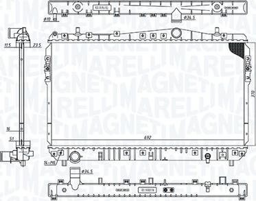 Magneti Marelli 350213197600 - Radiators, Motora dzesēšanas sistēma ps1.lv