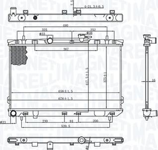 Magneti Marelli 350213197200 - Radiators, Motora dzesēšanas sistēma ps1.lv