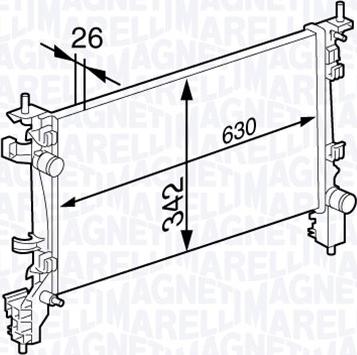 Magneti Marelli 350213141600 - Radiators, Motora dzesēšanas sistēma ps1.lv