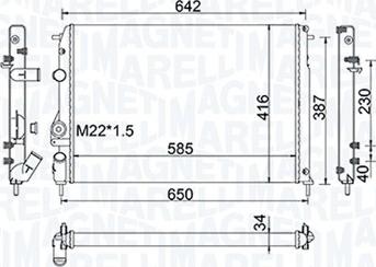 Magneti Marelli 350213159100 - Radiators, Motora dzesēšanas sistēma ps1.lv