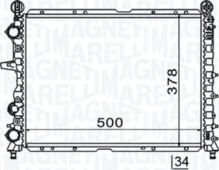 Magneti Marelli 350213154600 - Radiators, Motora dzesēšanas sistēma ps1.lv