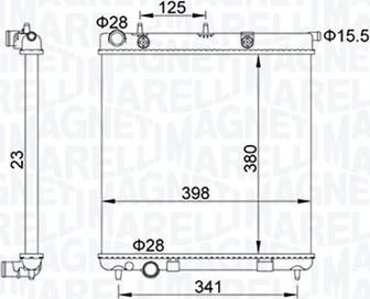 Magneti Marelli 350213153700 - Radiators, Motora dzesēšanas sistēma ps1.lv