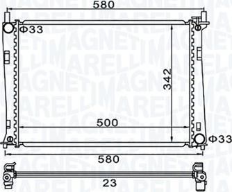 Magneti Marelli 350213152600 - Radiators, Motora dzesēšanas sistēma ps1.lv