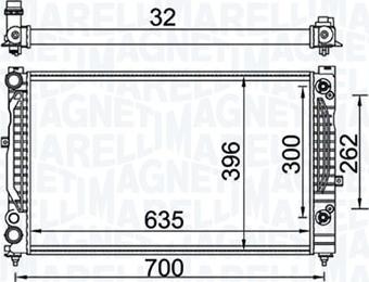 Magneti Marelli 350213157600 - Radiators, Motora dzesēšanas sistēma ps1.lv