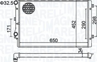 Magneti Marelli 350213157800 - Radiators, Motora dzesēšanas sistēma ps1.lv