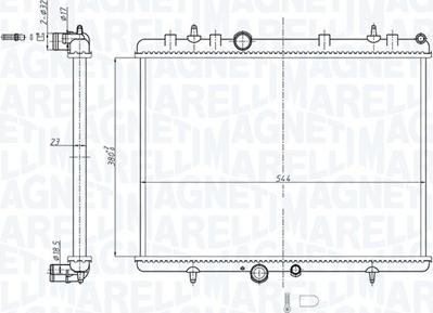 Magneti Marelli 350213164700 - Radiators, Motora dzesēšanas sistēma ps1.lv