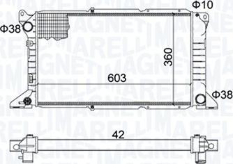 Magneti Marelli 350213163800 - Radiators, Motora dzesēšanas sistēma ps1.lv