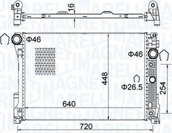 Magneti Marelli 350213163300 - Radiators, Motora dzesēšanas sistēma ps1.lv