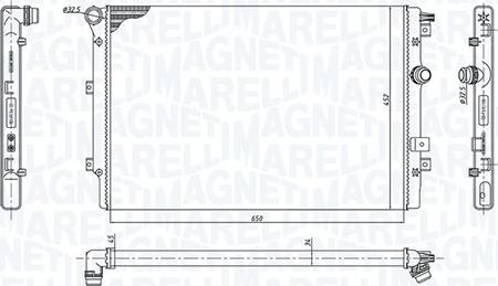 Magneti Marelli 350213167400 - Radiators, Motora dzesēšanas sistēma ps1.lv