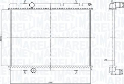 Magneti Marelli 350213167800 - Radiators, Motora dzesēšanas sistēma ps1.lv