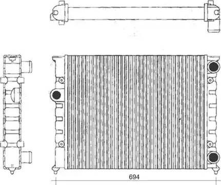 Magneti Marelli 350213104200 - Radiators, Motora dzesēšanas sistēma ps1.lv