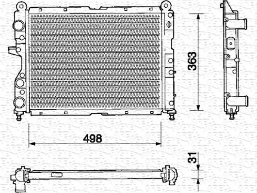 Magneti Marelli 350213106000 - Radiators, Motora dzesēšanas sistēma ps1.lv