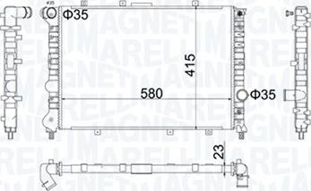 Magneti Marelli 350213100700 - Radiators, Motora dzesēšanas sistēma ps1.lv