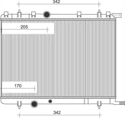 Magneti Marelli 350213108009 - Radiators, Motora dzesēšanas sistēma ps1.lv