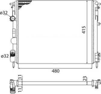 Magneti Marelli 350213103503 - Radiators, Motora dzesēšanas sistēma ps1.lv